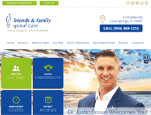 Tablet Screenshot of familyspinalcare.com